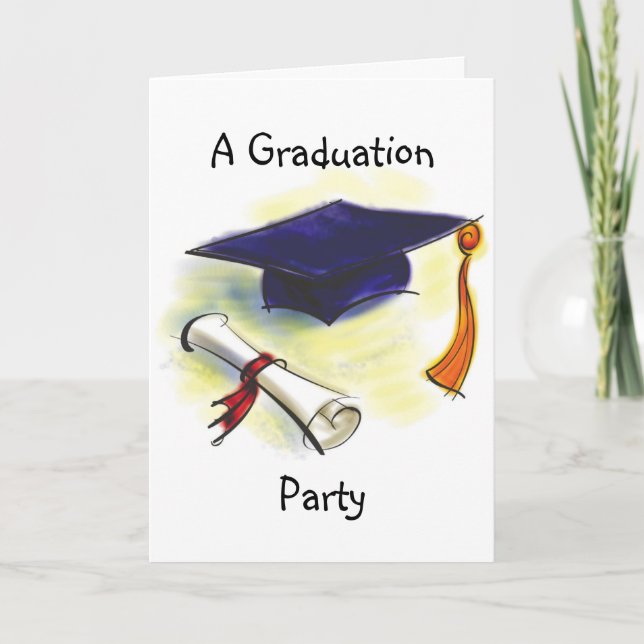 Graduation Party Invitation Template (Front)