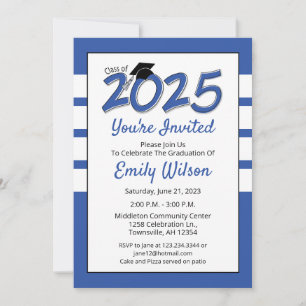 Graduation Party Invitation year 2023 blue