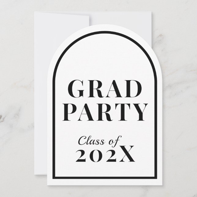 Graduation Party Invitations for Grads - Template (Front)