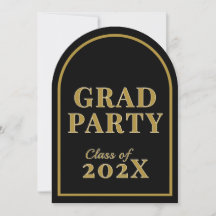 Graduation Party Invitations for Grads - Template