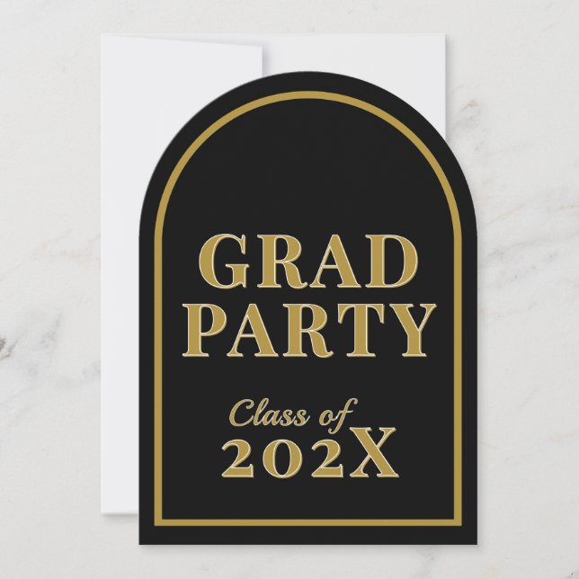 Graduation Party Invitations for Grads - Template (Front)