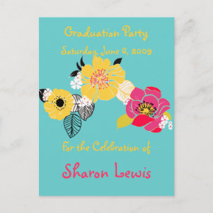 Graduation Party Invitations, postcard