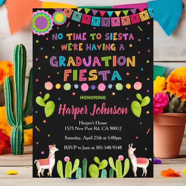 Graduation Party Invite Mexican Fiesta Invitation (Creator Uploaded)