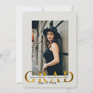 Graduation Party Invite, Minimal Photo Grad Party Invitation