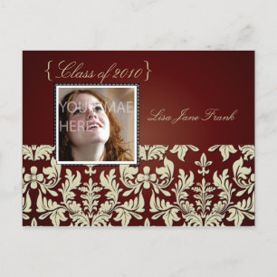 Graduation party invite postcards