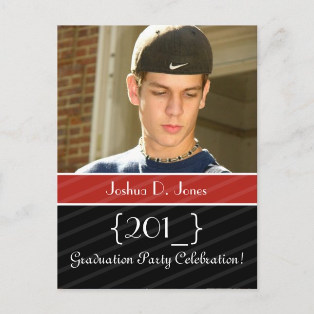 Graduation party invite postcards (Front)