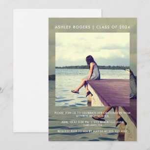 Graduation Party Layered Photo Invitation