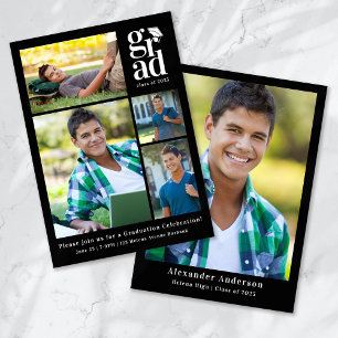 Graduation Party Multi Photo Invitation