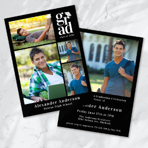 Graduation Party Multi Photo Invitation