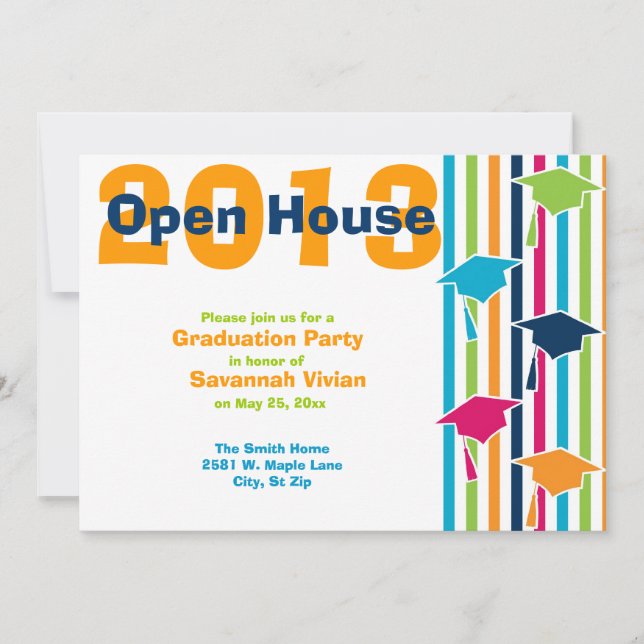 Graduation Party Open House Invitations (Front)