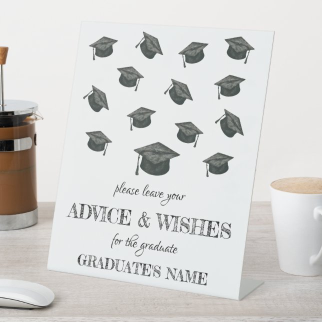 Graduation Party Pedestal Sign (In SItu)