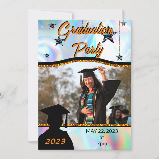 Graduation Party Personalised Invitation (Front)