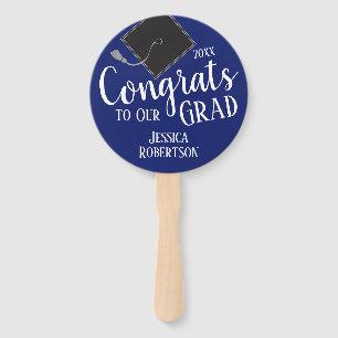 Graduation Party Photo Congrats Grad any year Hand Fan