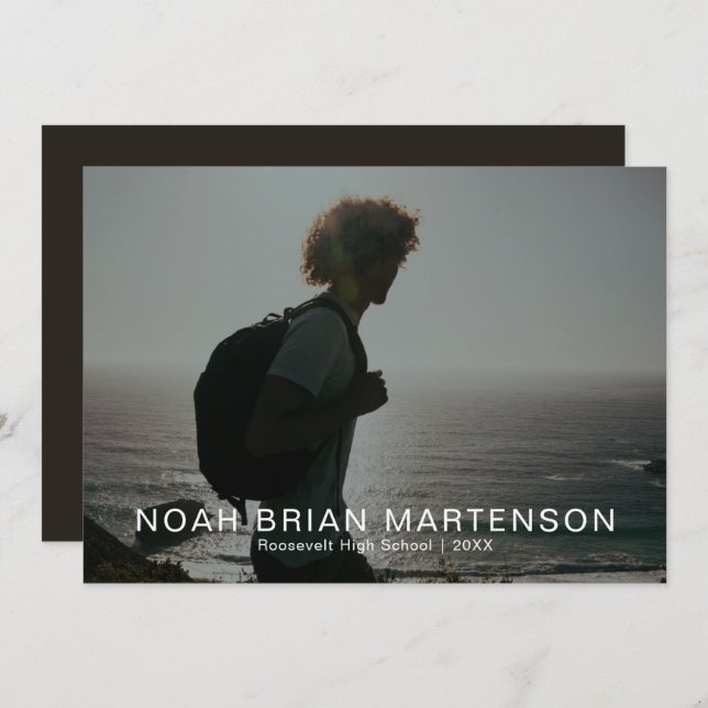 Graduation Party Photo Invitation (Front/Back)