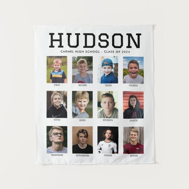Graduation Party Photo Tapestry Grades 1-12 (Front)