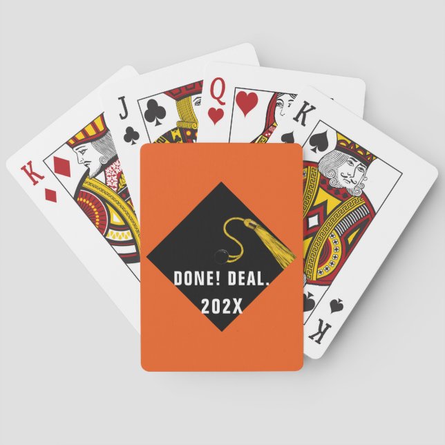 Graduation Party Playing Cards (Back)