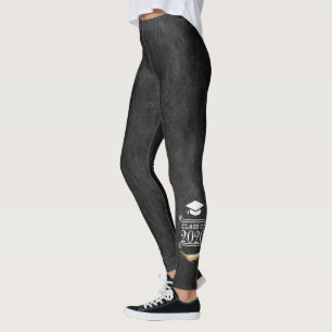 Graduation Party Retro Chalkboard Personalised Leggings