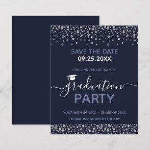 Graduation Party Save the Date Budget Invitation