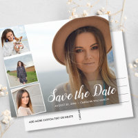 Graduation Party Save the Date Grad Photo Collage