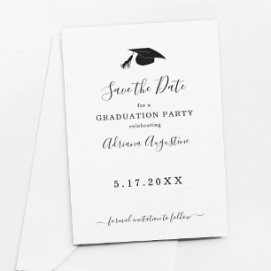 Graduation Party Save the Date Invitation
