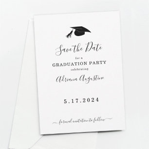 Graduation Party Save the Date Invitation