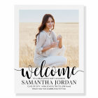 Graduation Party Script Welcome Modern Photo White