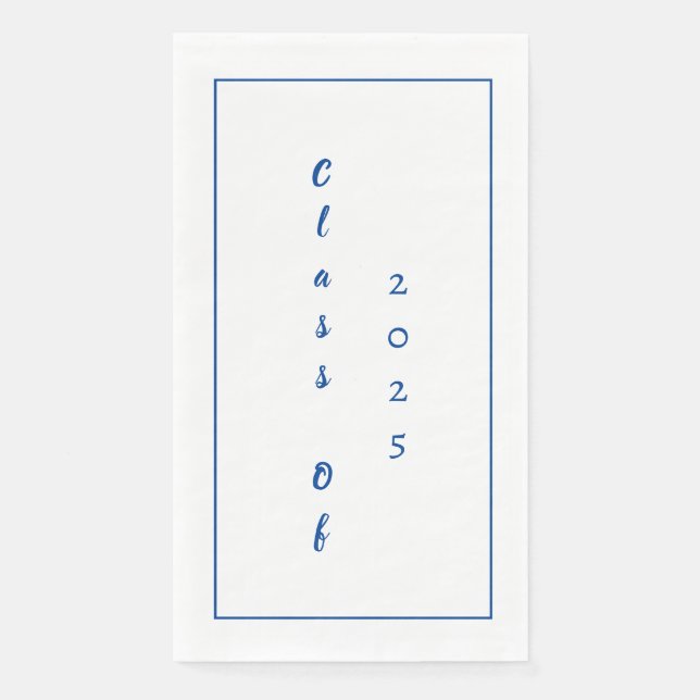 Graduation Party Student Graduate Class Of 2025 Napkin (Front)