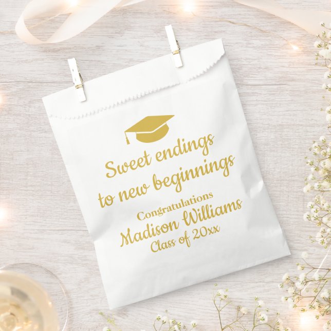 Graduation Party Sweet Ending Treat Bags Favour Ba (Clipped)