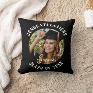 Graduation Party Sweet Personalised Photo and Name Cushion