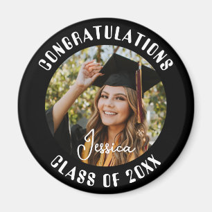Graduation Party Sweet Personalised Photo and Name Magnet