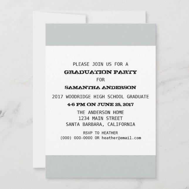 Graduation Party Template (Front)
