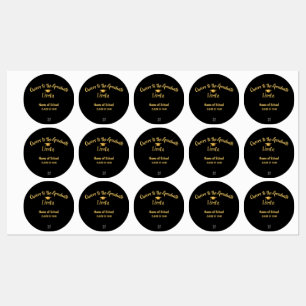 Graduation Party Water Bottle Label