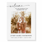 Graduation Party Welcome Sign | Boho Photo Welcome