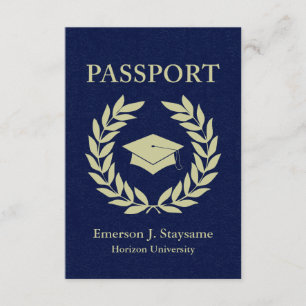 graduation passport invitation