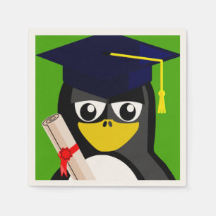 GRADUATION PENGUIN NAPKIN