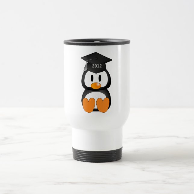 Graduation Penguin Travel Mug (Center)