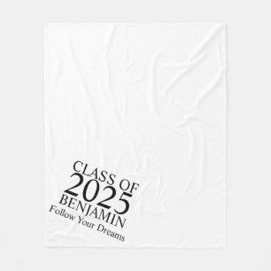 Graduation Personalised Blanket, Graduation Gifts Fleece Blanket