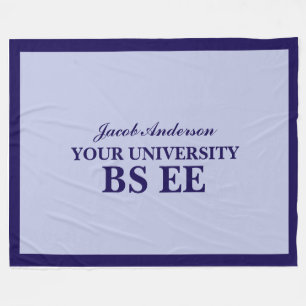 Graduation Personalised Name Fleece Blanket