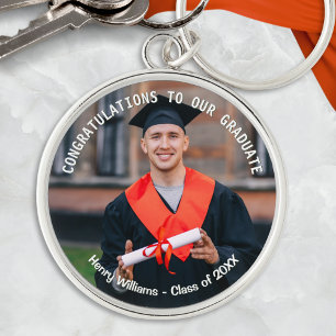 Graduation Photo and Name Keepsake Key Ring