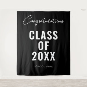 Graduation Photo Backdrop Graduation Decor Black Tapestry