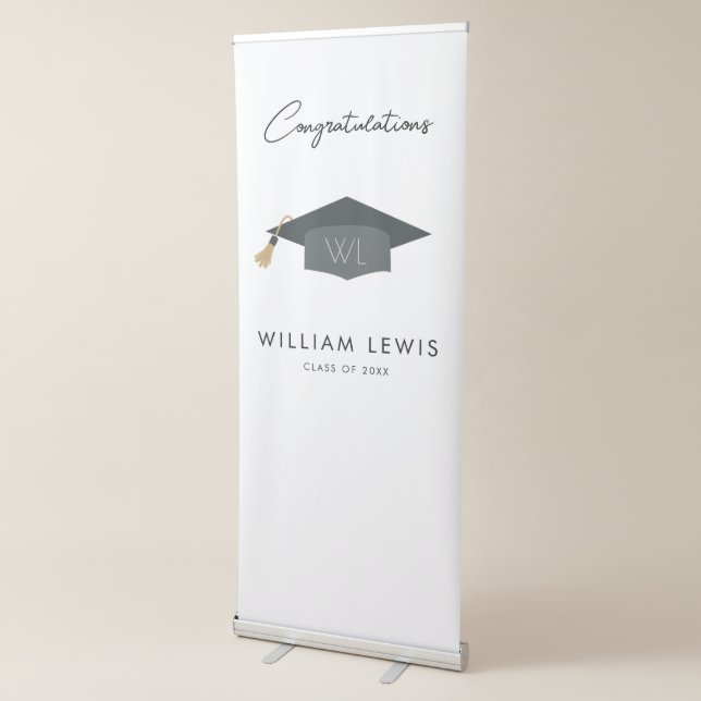 Graduation Photo Backdrop Graduation Decorations Retractable Banner (3/4)