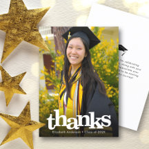 Graduation photo bold simple modern typography