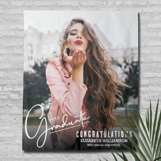 Graduation Photo Booth Backdrop Tapestry