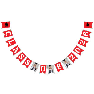 Graduation Photo Bunting Flags - Class of 2026