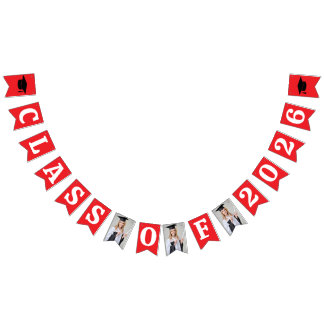 Graduation Photo Bunting Flags - Class of 2026