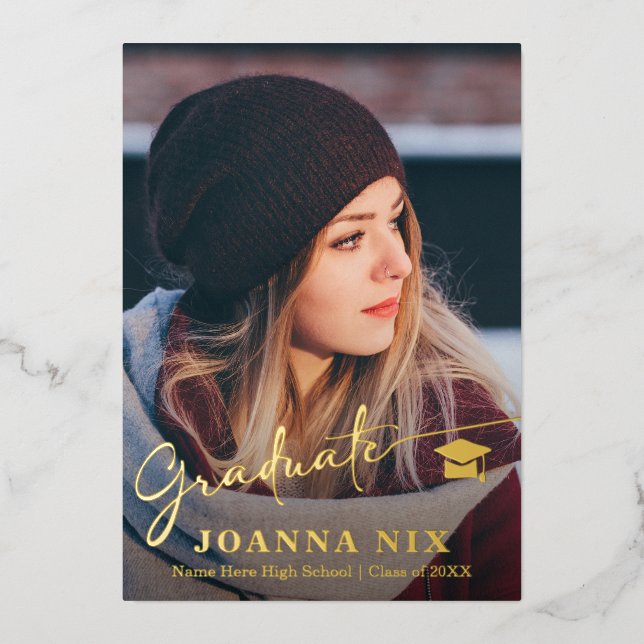 Graduation Photo Card (Front)