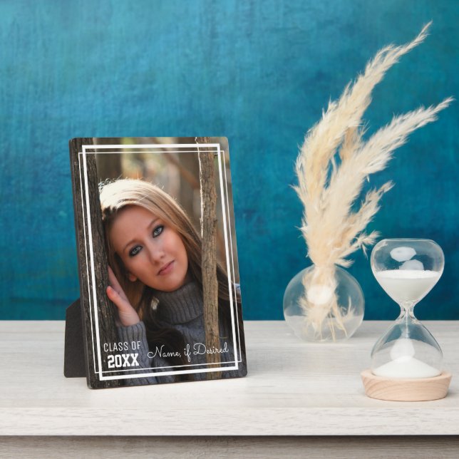 Graduation Photo Class Year 5x7 Vertical Plaque (Side)