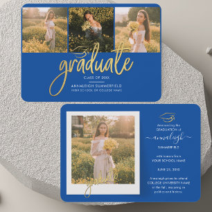 Graduation Photo Collage 2025 Grad Announcement