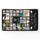 Graduation Photo Collage Chic Script Black