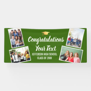 Graduation Photo Collage Congrats Senior Any Colou Banner